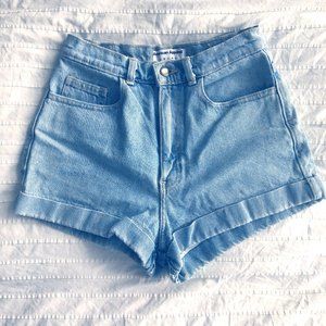 High Waist Jean Shorts